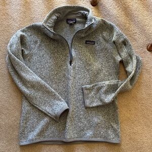 Patagonia Heathered Gray Fleece Pullover